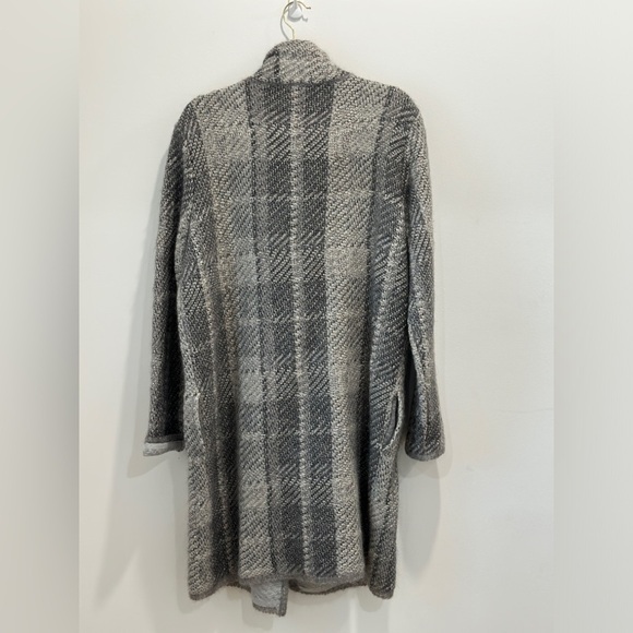 Max Mara tweed houndstooth plaid coat cardigan jacket size L - Picture 7 of 13